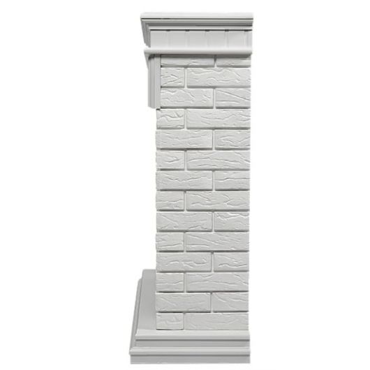 Камин Electrolux Firelight Bricks 30 белый с очагом EFP/P - 3020RLS, изображение 4