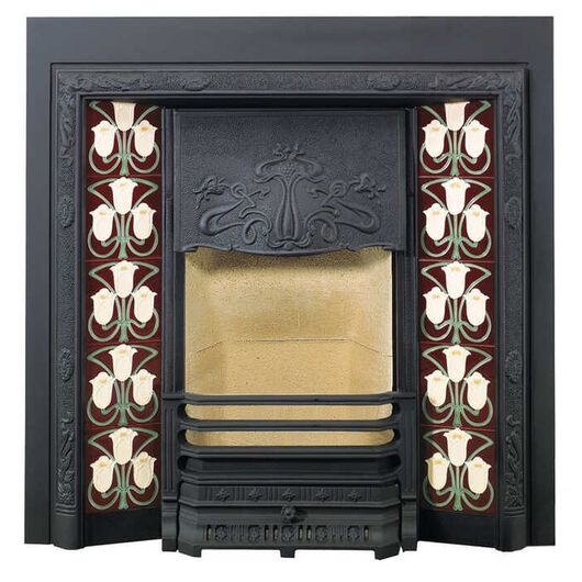 Топка STOVAX Art Nouveau Tiled Fireplace
