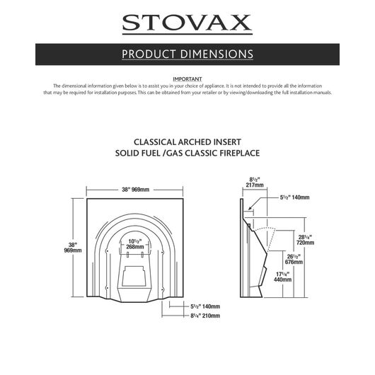 Топка STOVAX Classical Arched Insert, изображение 2